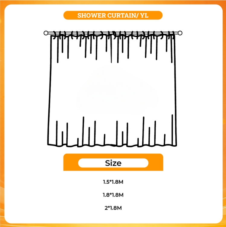 3D shower curtain - Caylus Merch
