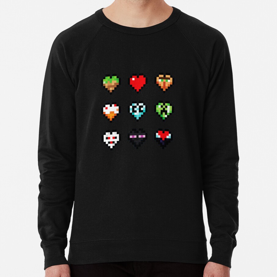 Caylus Craftee Gaming S Hearts Turquoise Sweatshirt - Image 3