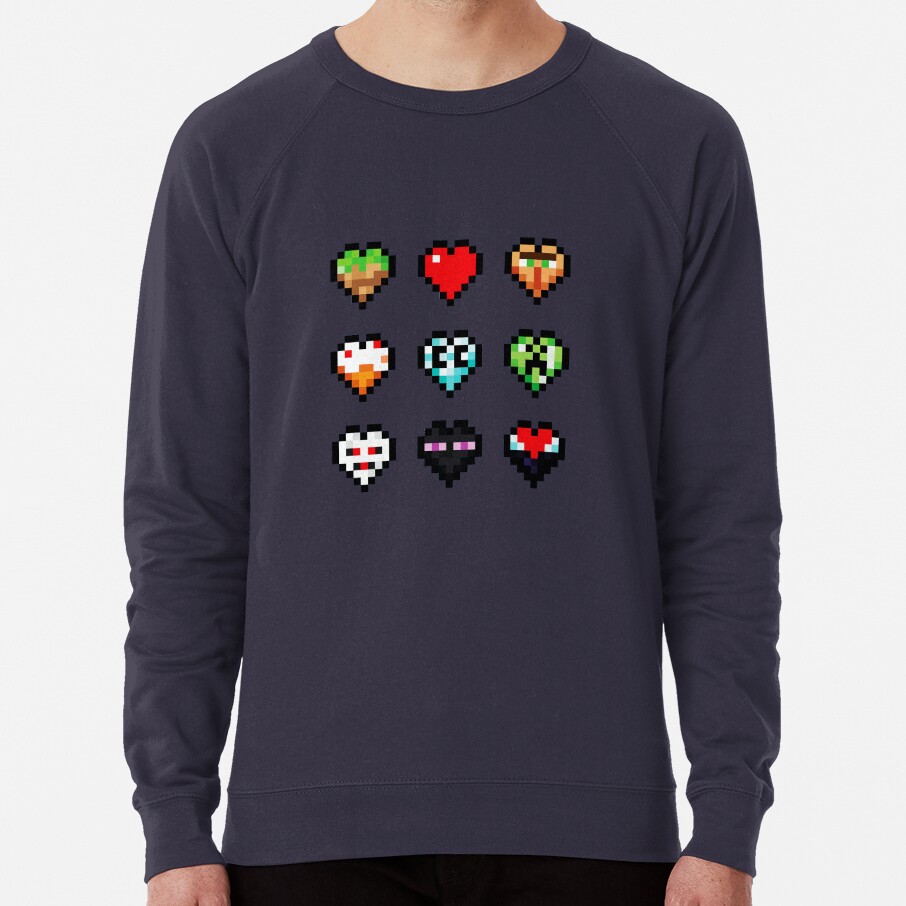 Caylus Craftee Gaming S Hearts Turquoise Sweatshirt - Image 2